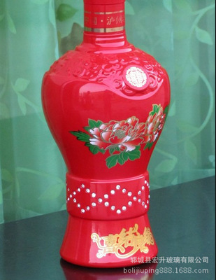 彩色噴涂玻璃酒瓶 精致烤花酒瓶 量大從優(yōu) 保質(zhì)保量 圖片_高清大圖 